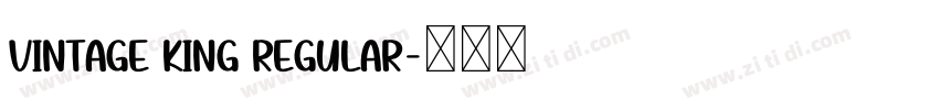 Vintage King Regular字体转换